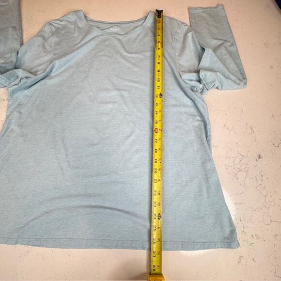 Pure Jill Sz X-Large Baby Blue Stretch Crewneck Long Sleeve Top - Picture 6 of 9